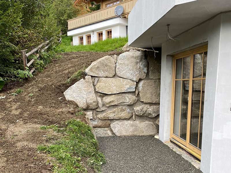 Wegebau und Natursteinmauern in Gerlos, Zillertal
